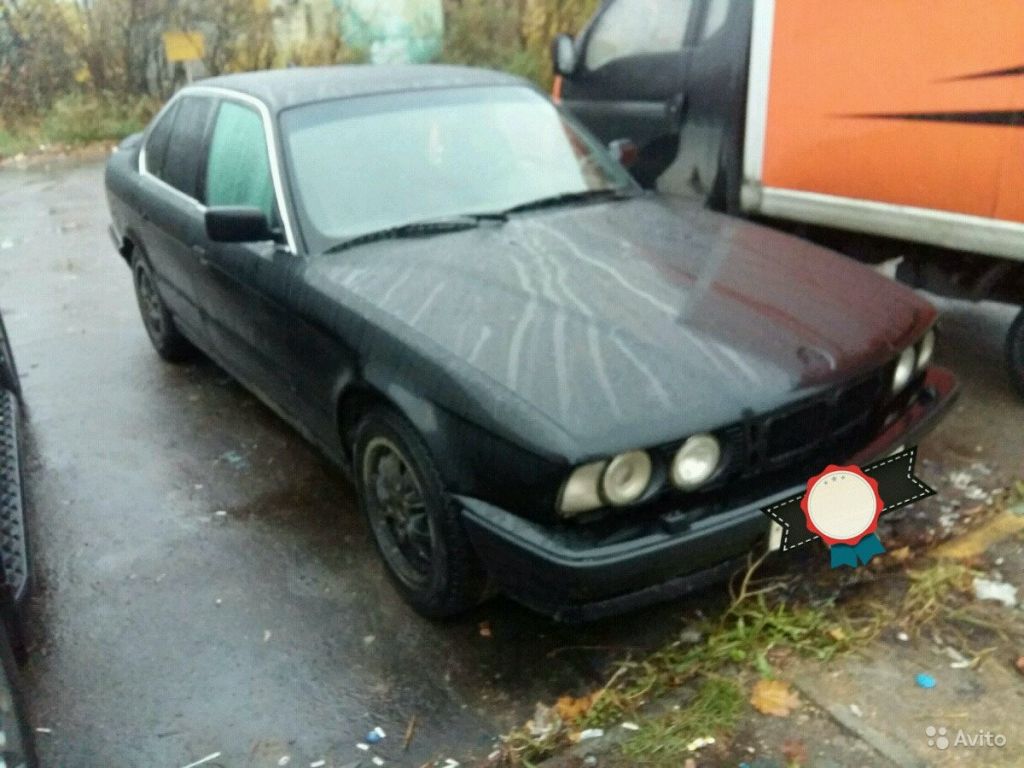 BMW 5 серия 2.0 МТ, 1991, седан, битый в Москве. Фото 1
